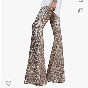 Sequin palazzo plant new never worn